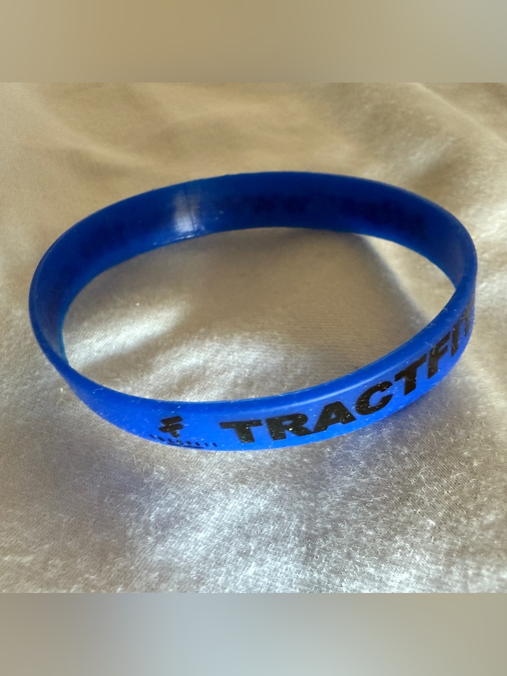 Tractfit Silicone Rubber Wristband Bracelet Blue One Size New Accessory Bracelet